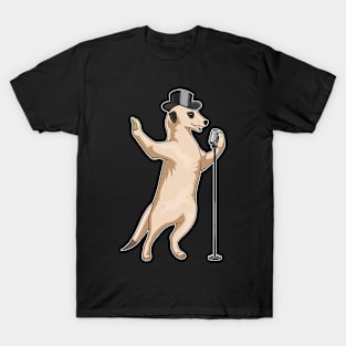 Meerkat Singer Microphone Music T-Shirt